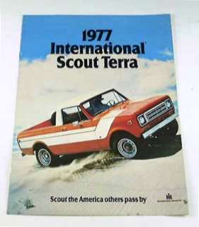 1977 77 International SCOUT TERRA Truck BROCHURE  