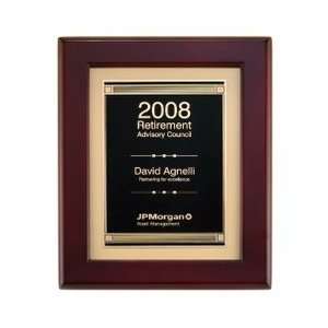 Award Plaque with Contemporary Plate and Piano Finish Frame