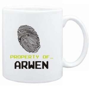 Mug White  Property of _ Arwen   Fingerprint  Female Names  
