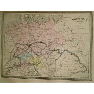  La Brugere Map of Ancient Germany (1877)