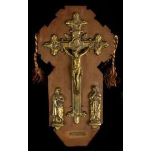 Vintage Plaque Crucifixion Madonna Mary Scherpenheuvel 
