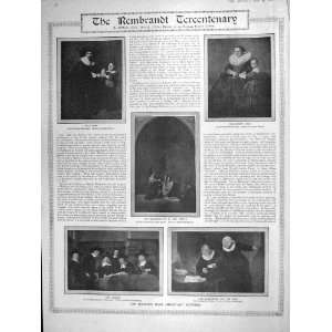   1906 REMBRANDT ART PELLICORNE SYNDICS EURGOMASTER TULP
