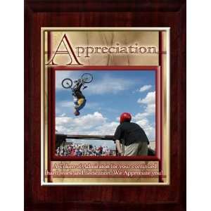 Appreciation (X Games) 10 x 13 Plaque with 8 x 10 Gold Plate and 