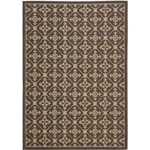   and Cream Indoor/Outdoor Area Rug, 5 Feet 3 Inch by 7 Feet 7 Inch