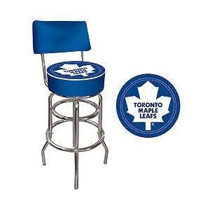  NEW Trademark NHL Toronto Maple Leafs Padded Bar Stool 