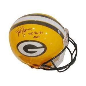 Brett Favre Green Bay Packers Autographed Pro Line Helmet with 95, 96 