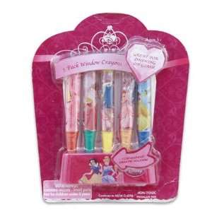  Princess 5pk Window Crayons with Holder