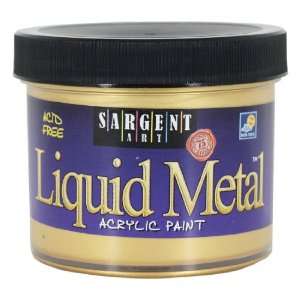    1281 4 Ounce Liquid Metal Acrylic Paint, Gold Arts, Crafts & Sewing