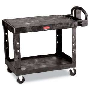  Flat Shelf Utility Cart, 2 Shelf, 25 7/8w x 43 7/8d x 33 1 