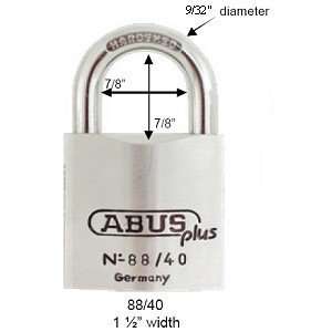  Padlock, 88/40 KA 7 Disc Plus Cylinder