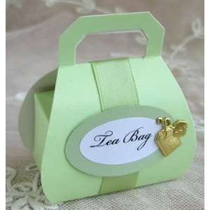  Tea Bag Purse Shaped Favor Boxes   Set of 10 Health 