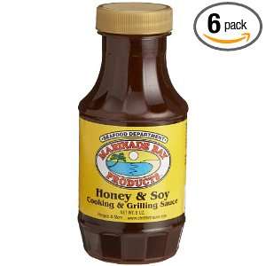 Marinade Bay Products Honey & Soy Cooking & Grilling Sauce, 8 Ounce 