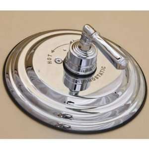 of the Crab P1041C Chrome Thermostatic Control Valve with Round Plate 