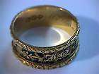 Georgian 18k Mourning Ring 7.7gms Size 9.5 Dated 1818 Sebastian 