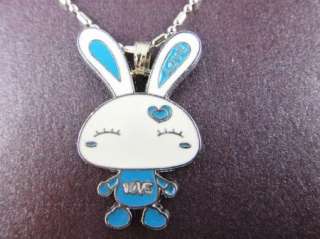 N250 Fashion Metal charms rabbit pendant necklace  