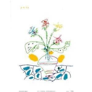  Pablo Picasso   Vase With Flowers Lithograph