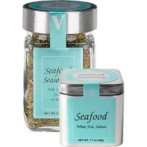 Victoria Gourmet Seafood Seasoning Window Tin  Grocery 