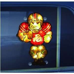 State Buckeyes 9 Double Sided Car/Home Window Light Up Player Figure 