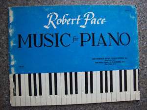 SONG & MUSIC BOOK ROBERT PACE MUSIC FOR PIANO BOOK 1  