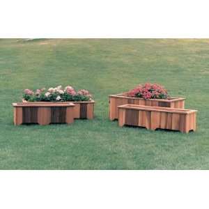  Wood Country T&L Rectangular Planter Boxes Patio, Lawn & Garden