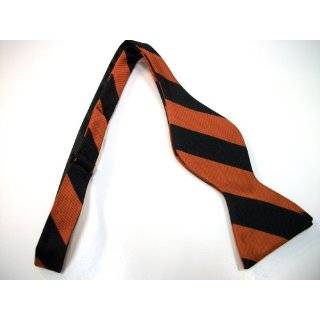    Silk Orange & White Stripe Bow Tie   Tennessee Volunteers Clothing