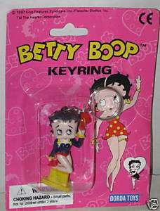 Betty Boop Top Hat Keyring  