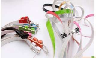   color PU leather Thin Belt Cross Buckle 9 colors   