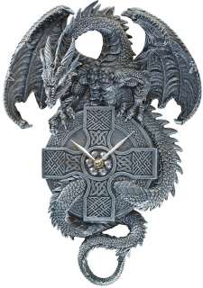Medieval Celtic Dragon Decorative Wall Clock  