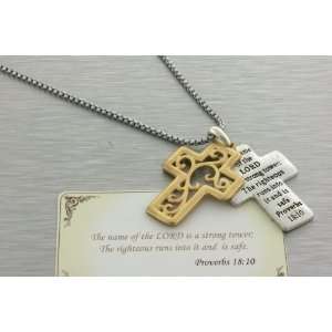 Necklace with Proverbs 1810 Scripture. Necklace Is 18 Long with a 3 