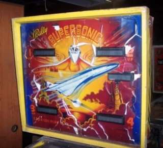 1979 SUPERSONIC PINBALL MACHINE BY BALLY   PARTING OUT  