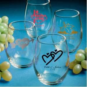 Personalized Stemless Wine Glasses 