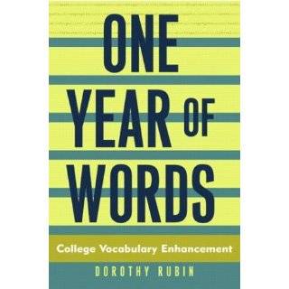 One Year of Words College Vocabulary Enhancement by Dorothy Rubin 