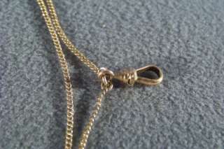 WOW ANTIQUE GOLD FILL WATCH CHAIN NECKLACE CHARM SLIDE  