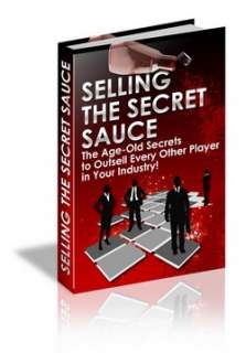 Selling The Secret Sauce Ebook With Master Resell Rights on CD  