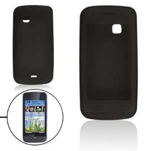 Gino Smooth Soft Silicone Black Protective Cover for Nokia 