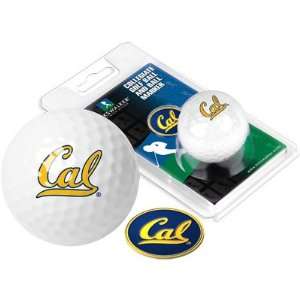 California Cal Berkeley NCAA Collegiate Logo Golf Ball & Ball Marker 