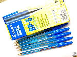 60pcs PILOT BP S ball point pen 0.7mm fine blue ink  
