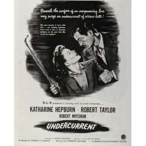  1946 Movie Ad Undercurrent Katherine Hepburn MGM Film 