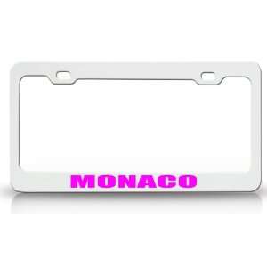  MONACO Country Steel Auto License Plate Frame Tag Holder 