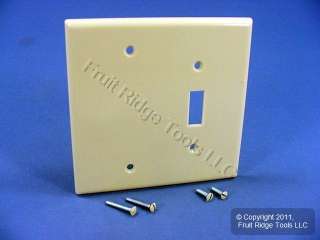 Leviton LARGE Ivory Blank Switch Wall Plate Cover 078477491447  