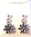 poinsettia earrings  