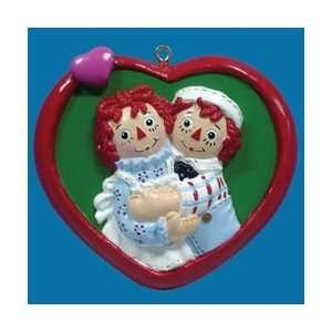  Club Pack of 12 Raggedy Ann and Andy Sweet Heart Christmas 