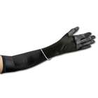 Greatlookz Black Satin Opera Length Gloves, Crystal Bracelet Accent