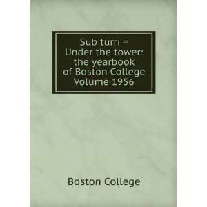  Sub turri  Under the tower the yearbook of Boston 