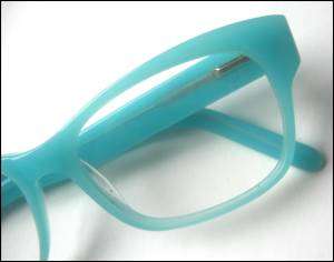 GRANT Hornrim Reading Glasses 1.25 Turquoise Aqua Hipster Retro Nerd 
