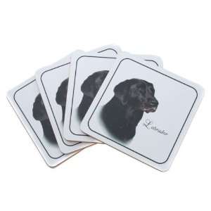  Best Of Breed  Black Labrador Set Of 4 Coasters Heat 