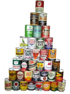 Vintage Oil Cans Varieties Refrigerator Magnet  