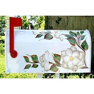  Handpainted Mailbox   Magnolia/White