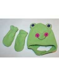 Jumping Bean Infant/Toddler Frog Hat/Mitten Set   Green