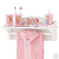 DISNEY Royal Princess Towel Rack and Shelf  